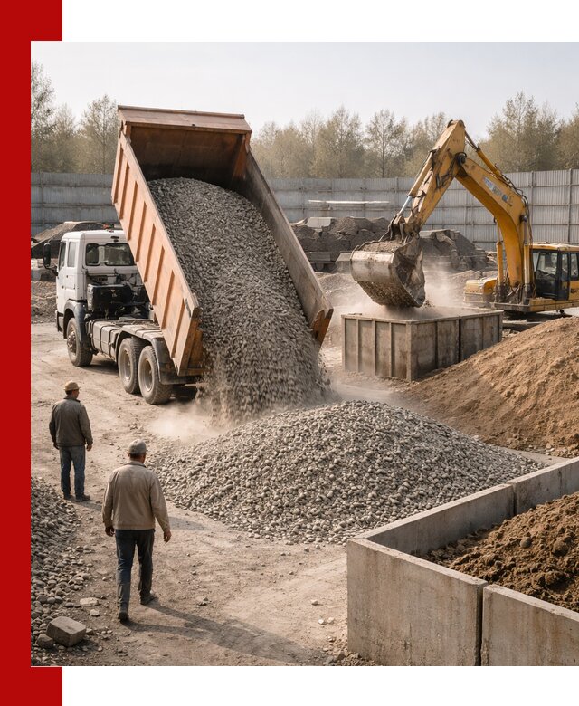 Доставка нерудных материалов с погрузкой и разгрузкой в Светлограде