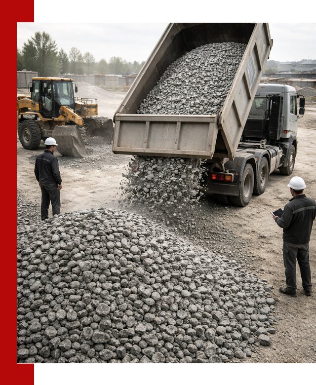 Доставка гранитного щебня фракции 20-40 в Светлограде