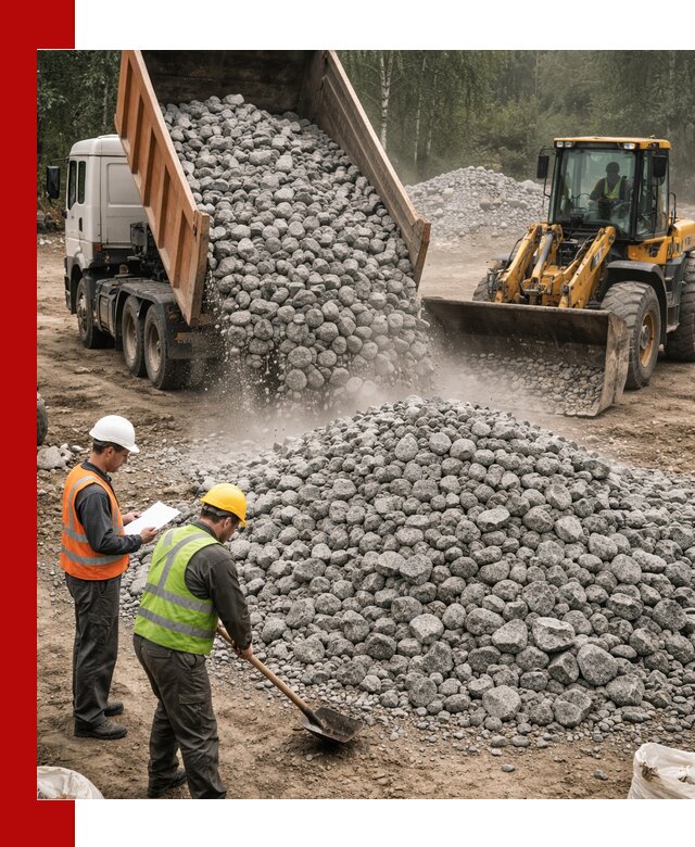 Гранитный щебень фракция 70-150 доставка в Светлограде