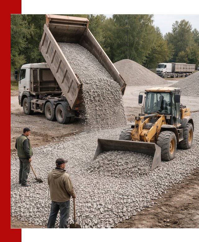 Купить гравийный щебень фракция 20-40 в Светлограде с доставкой