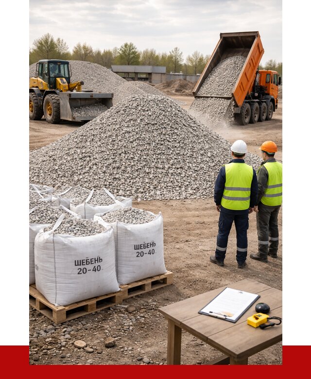 Известняковый щебень 20-40 в Светлограде от 2133 р. ПРОНЕРУДСвт