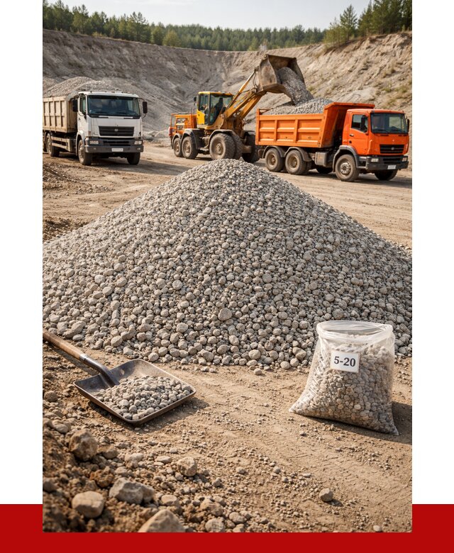 Доломитовый щебень фр. 5-20 в Светлограде от 4266 р. | ПРОНЕРУДСвт