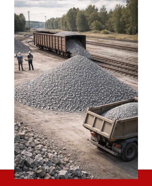 Железнодорожный щебень 20-60 в Светлограде от 1727 р. | ПРОНЕРУДСвт