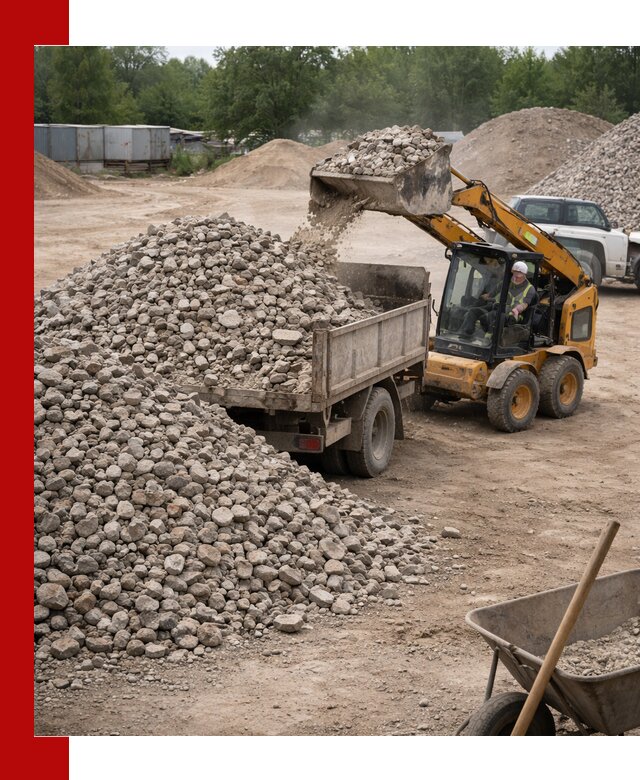 Доставка вторичного щебня в Светлограде для строительных работ