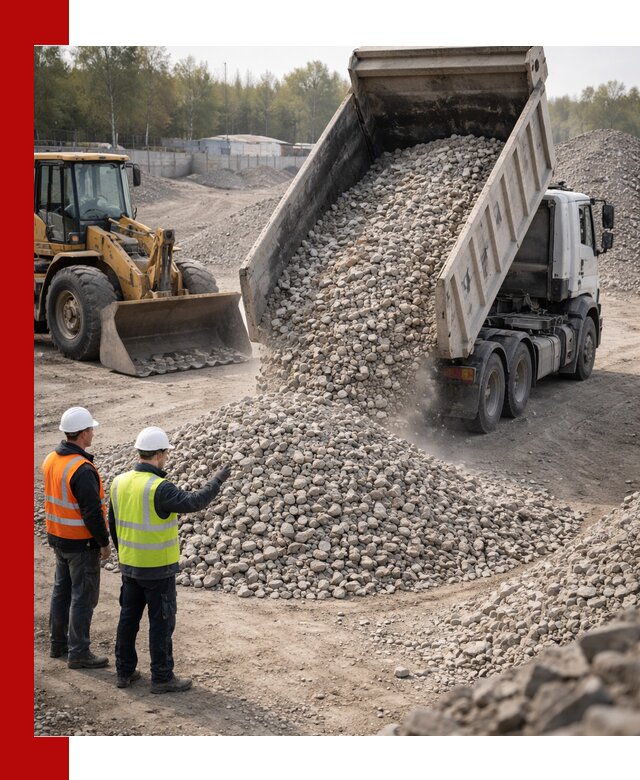 Вторичный щебень фракция 40–70 доставка в Светлограде