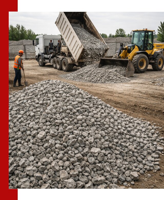 Доставка бетонного щебня фракции 40-70 в Светлограде