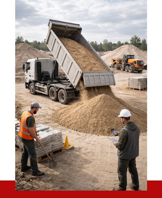 Карьерный песок с доставкой в Светлограде от 3657 р. ПРОНЕРУДСвт