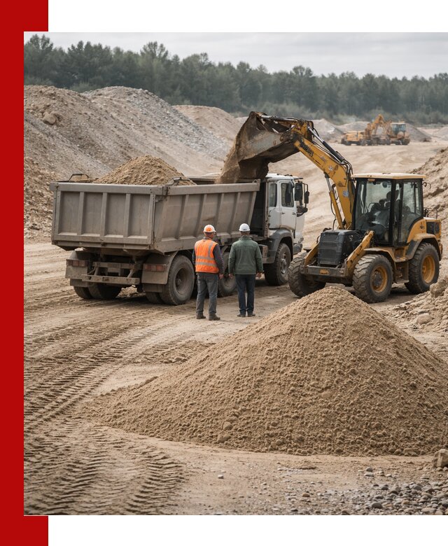 Карьерный среднезернистый песок с доставкой в Светлограде