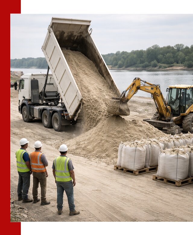Доставка речного песка в Светлограде самосвалами и погрузкой