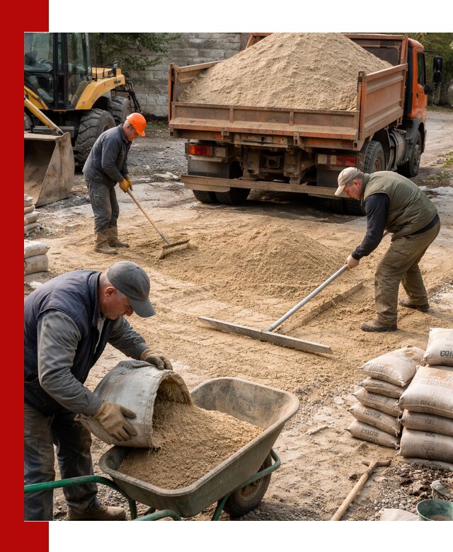 Поставка песка для стяжки в Светлограде с быстрой доставкой