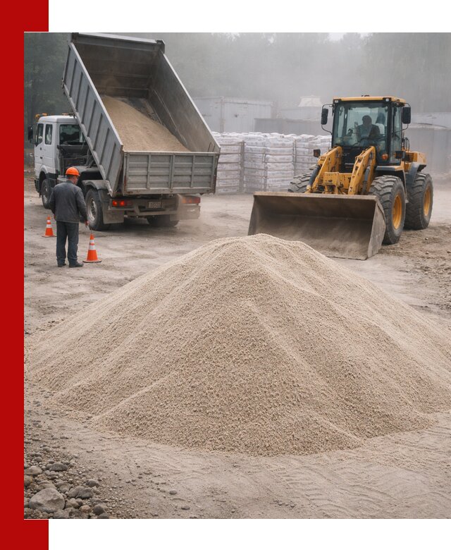 Кварцевый песок фракция 0–8 для стройработ в Светлограде