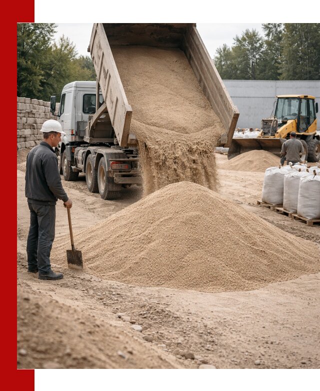 Кварцевый песок фракция 0–3 мм с доставкой в Светлограде