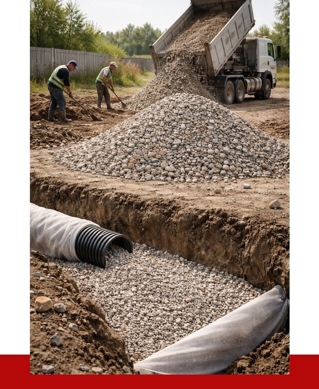 Гравий для дренажа в Светлограде от 2235 р., доставка ПРОНЕРУДСвт