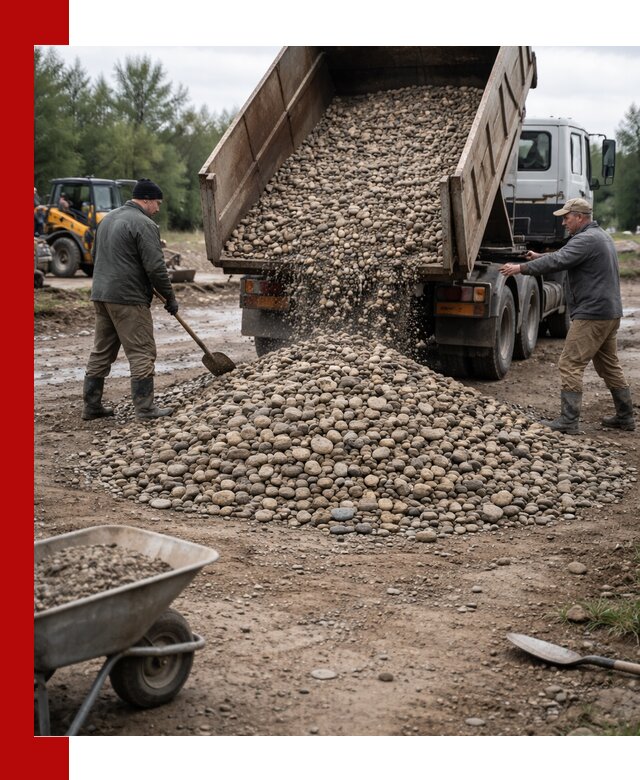 Доставка гальки речной оптом и в розницу в Светлограде
