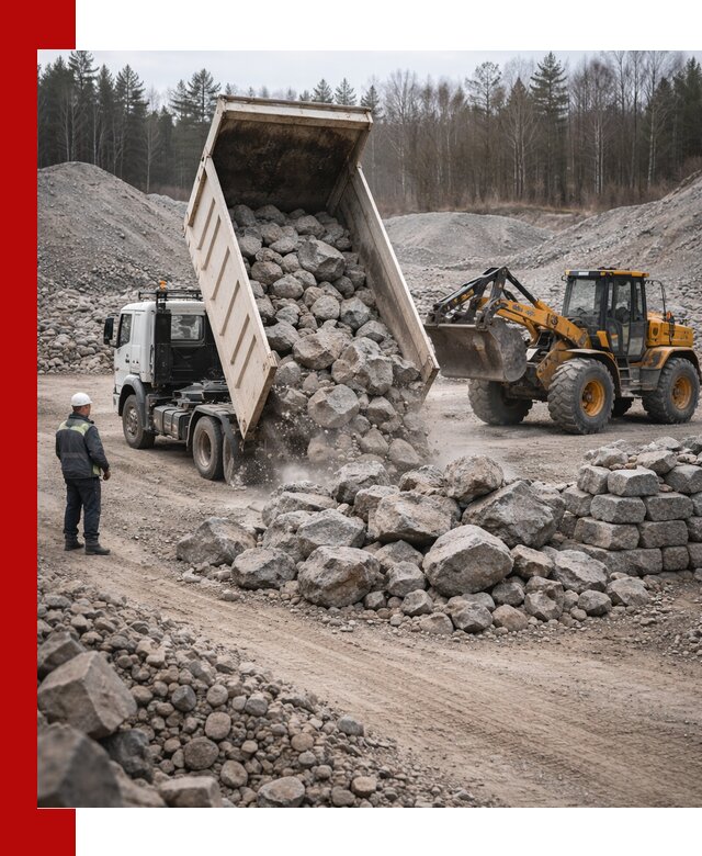 Доставка и продажа бутового гранитного камня в Светлограде