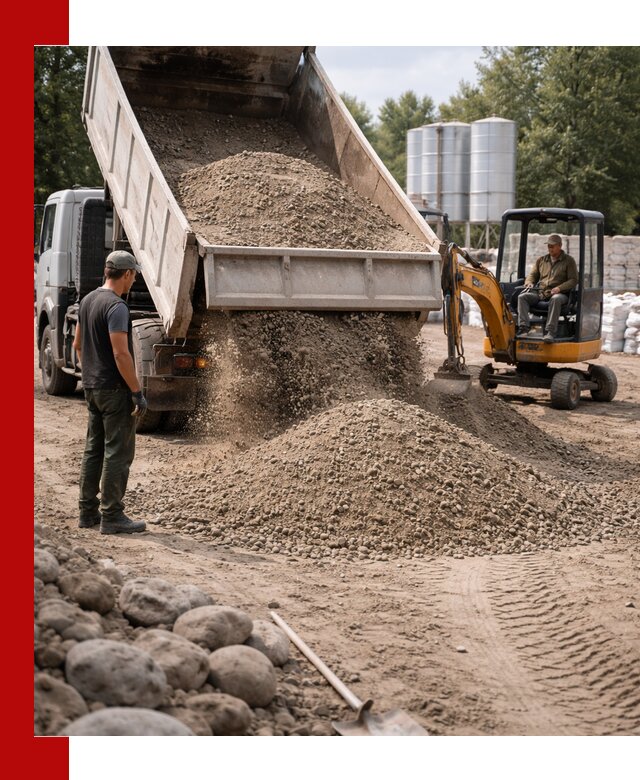 Доставка ПГС С3 в Светлограде самосвалами и миксерами