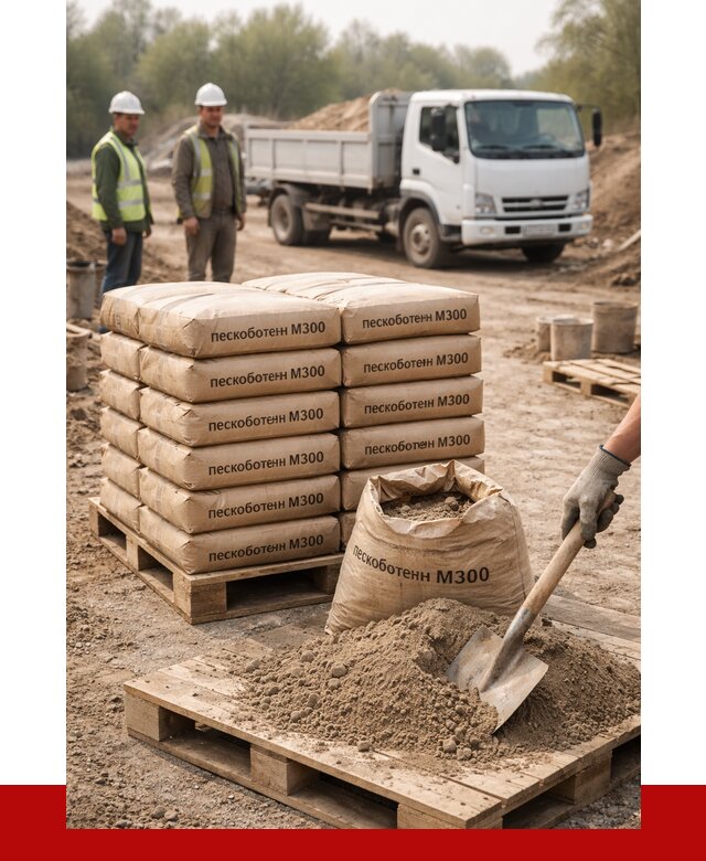 Пескобетон М300 в Светлограде с доставкой от 4723 р. за куб | ПРОНЕРУДСвт