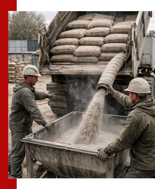 Доставка цемента М400 в Светлограде оптом и в розницу