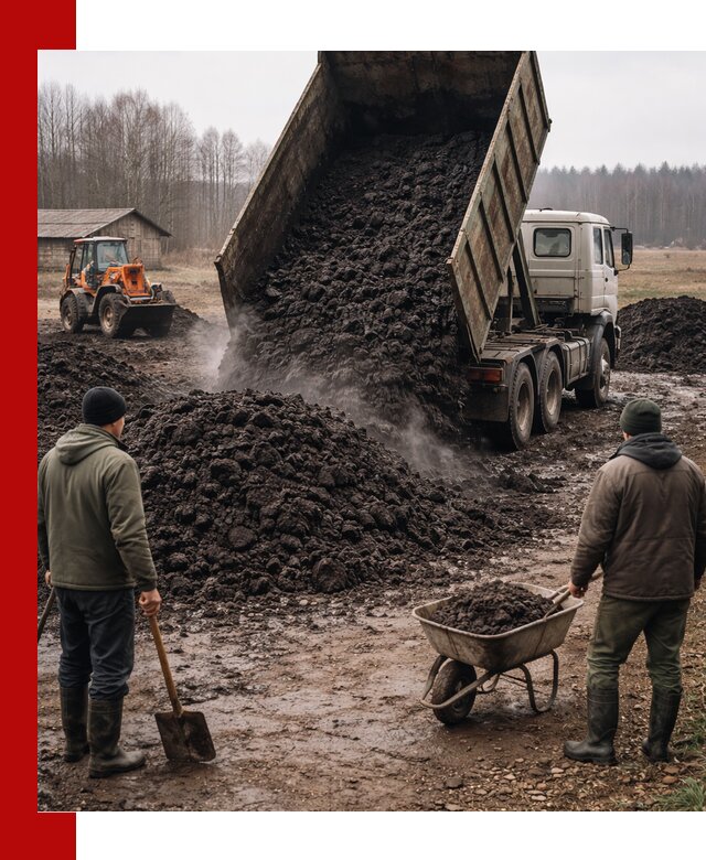 Доставка низинного торфа с разгрузкой и доставкой в Светлограде