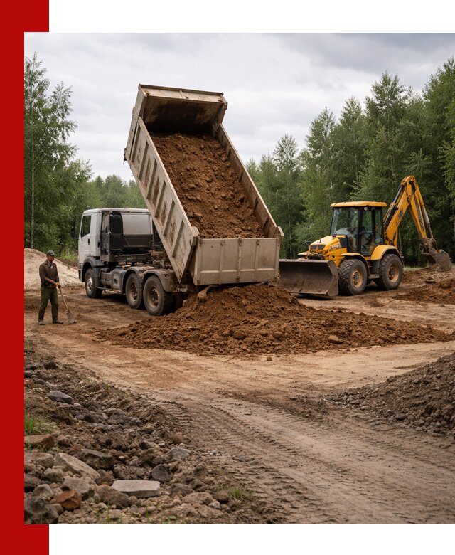 Доставка суглинка самосвалами в Светлограде подсыпка и планировка