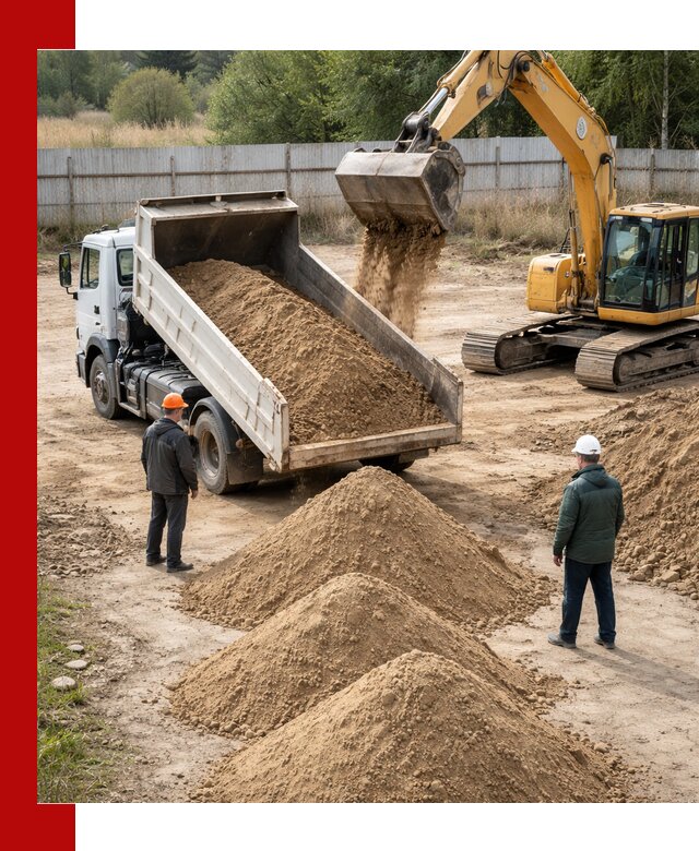 Доставка супеси вагонными и автопартиями в Светлограде