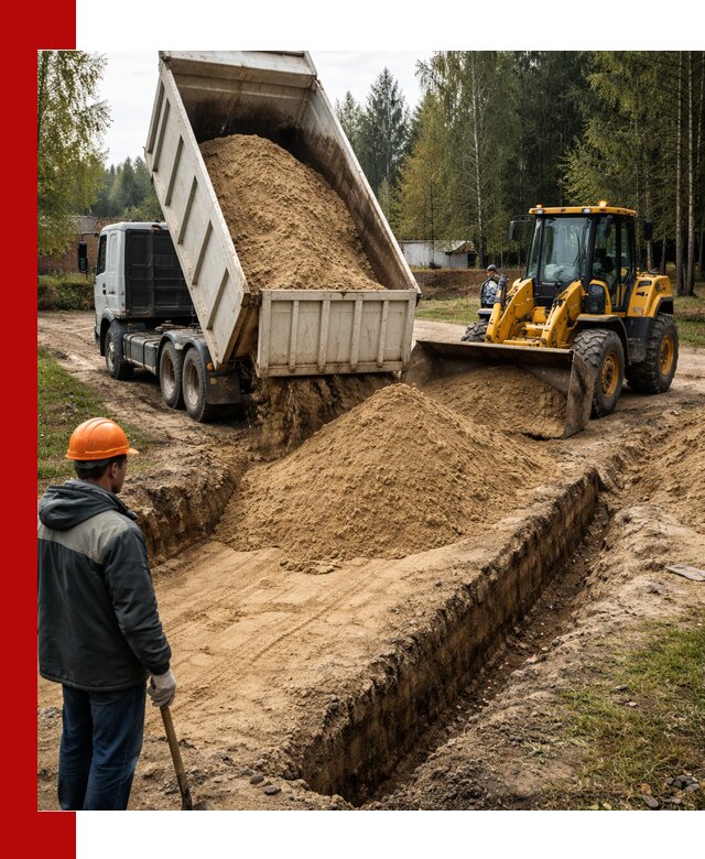 Доставка песчаного грунта в Светлограде для строительных работ
