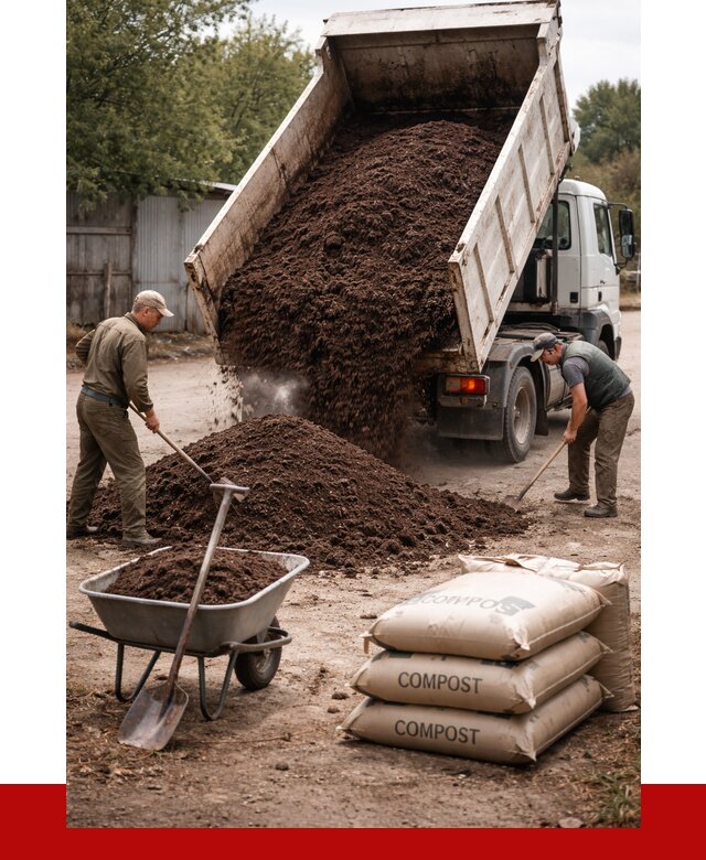 Купить компост в Светлограде от 4266 р. за куб с доставкой | ПРОНЕРУДСвт