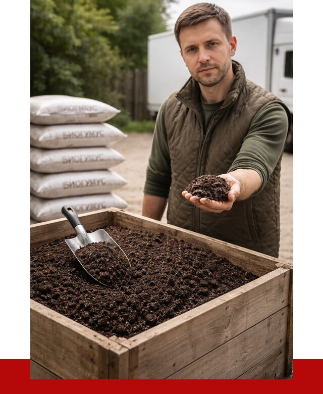 Купить биогумус в Светлограде с доставкой от 8634 р. за куб | ПРОНЕРУДСвт