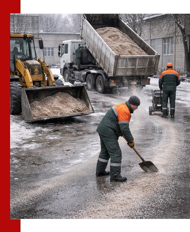 Реагент против гололеда с доставкой и нанесением в Светлограде