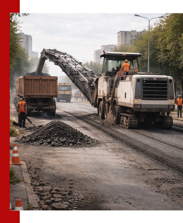 Фрезерованный асфальт в Светлограде — удаление и вывоз старого покрытия