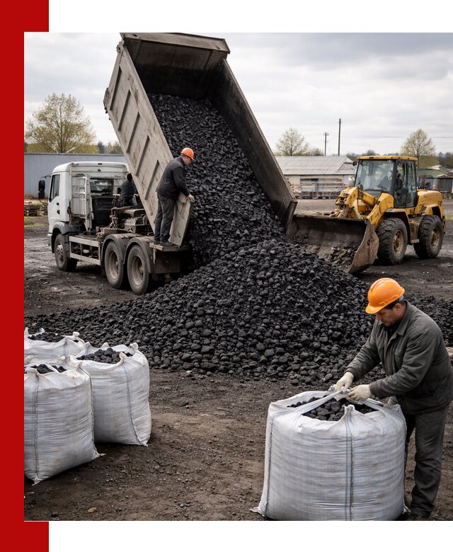 Доставка каменного угля в Светлограде оптом и в розницу