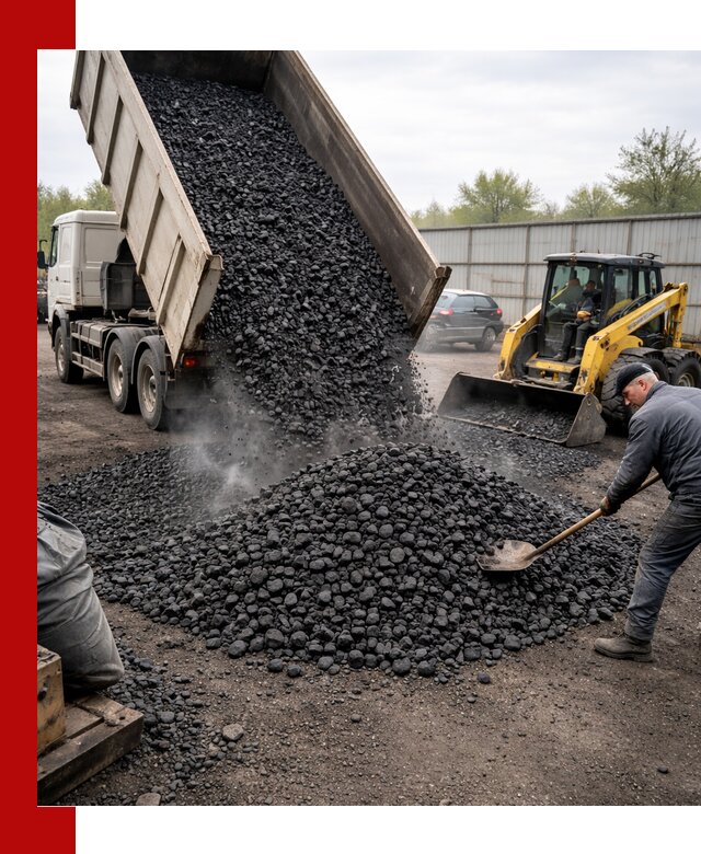 Доставка угля орех в Светлограде оптом и в розницу