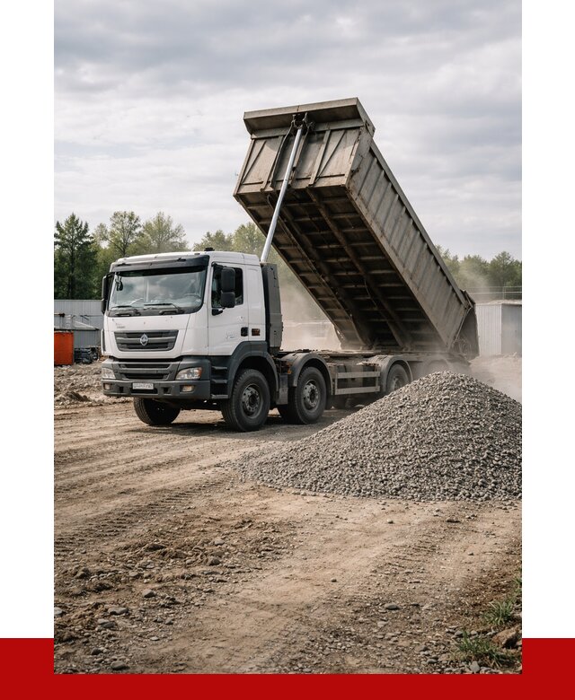 Доставка самосвалом 40 кубов в Светлограде от 9142 р. | ПРОНЕРУДСвт