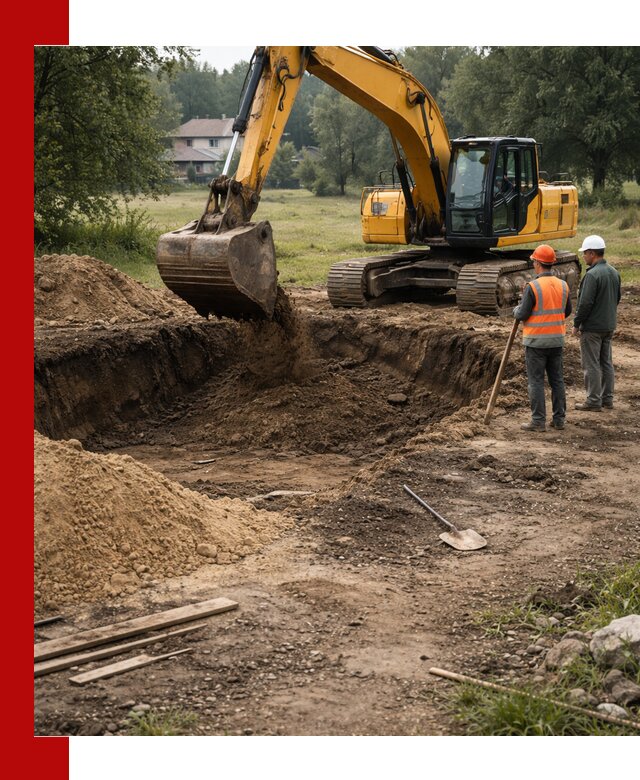 Рытье котлована под фундамент в Светлограде (быстро и недорого)